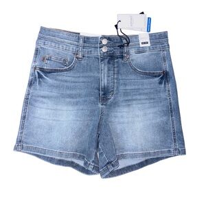 Judy Blue Light Blue Double Waistband Denim Shorts